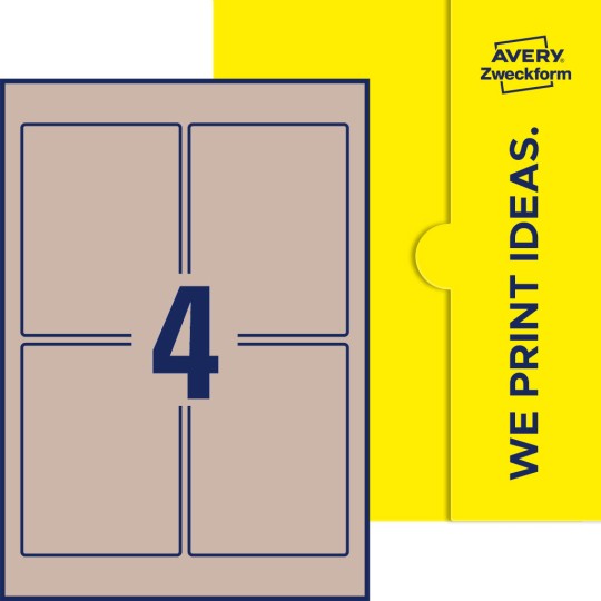 4 stk. etiketter pr. ark
