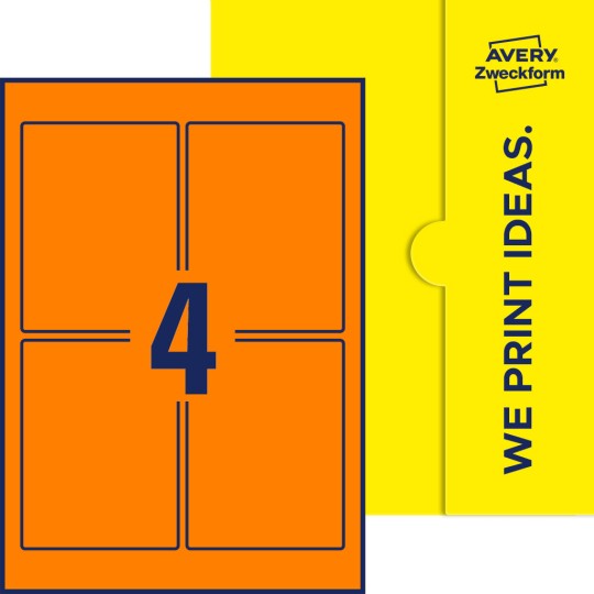 4 stk. etiketter pr. ark