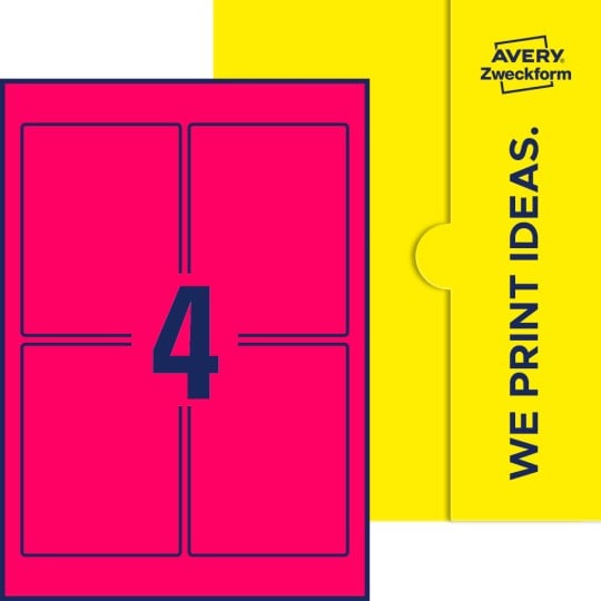 4 stk. etiketter pr. ark