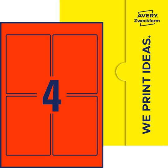 4 stk. etiketter pr. ark