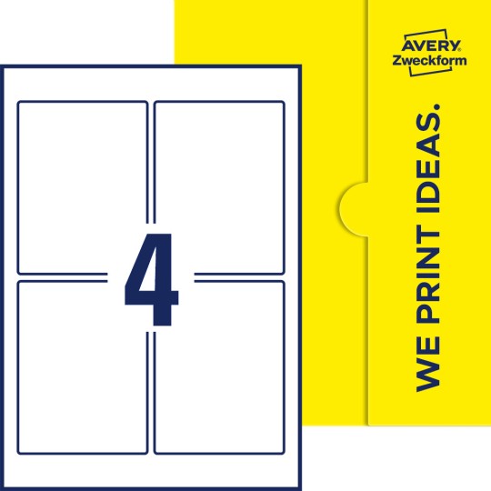 4 stk. etiketter pr. ark