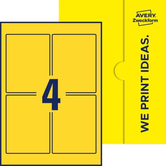 4 stk. etiketter pr. ark