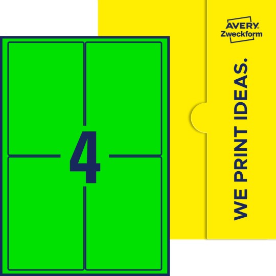 4 stk. etiketter pr. ark.