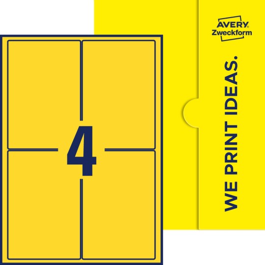 4 stk. etiketter pr. ark.