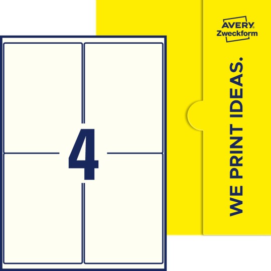 4 stk. etiketter pr. ark.