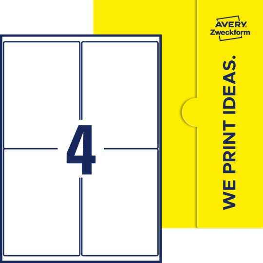 4 stk. etiketter pr. ark.