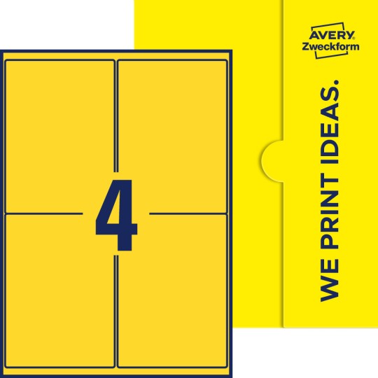 4 stk. etiketter pr. ark.