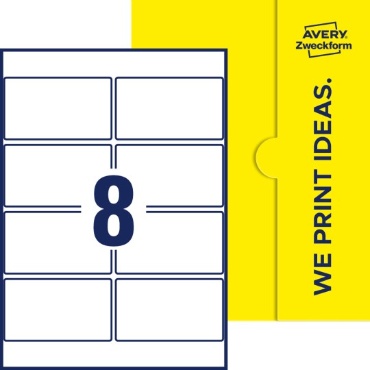 8 stk. etiketter pr. ark.