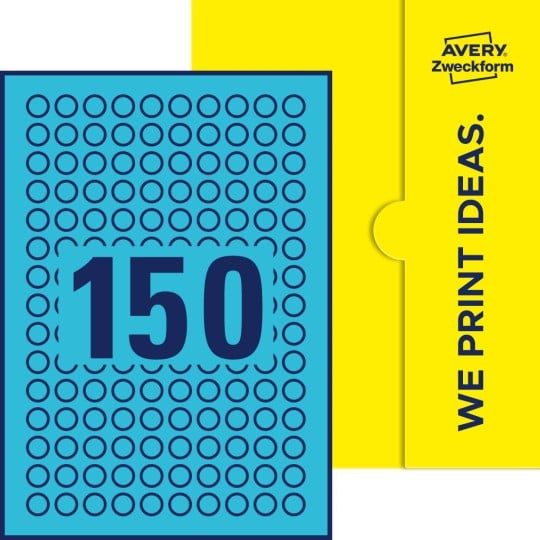 150 stk. etiketter pr. ark.