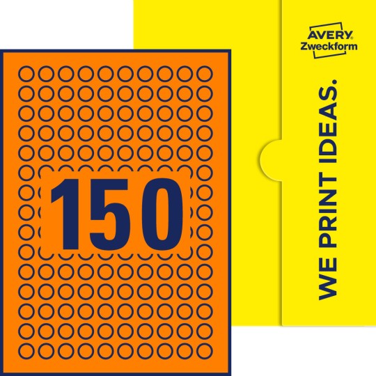 150 stk. etiketter pr. ark.