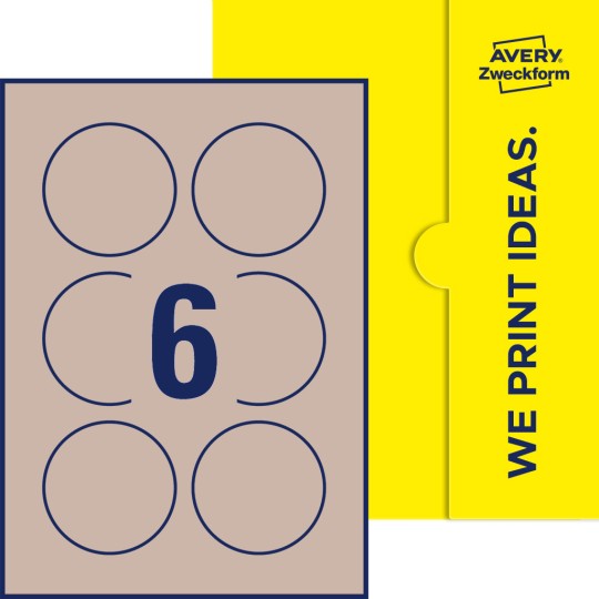 6 stk. etiketter pr. ark.