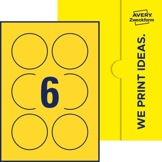 6 stk. etiketter pr. ark.