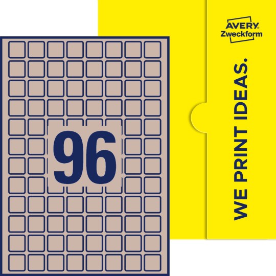 96 stk. etiketter pr. ark.