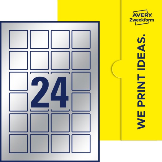 24 stk. etiketter pr. ark.