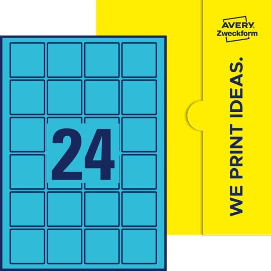 24 stk. etiketter pr. ark.