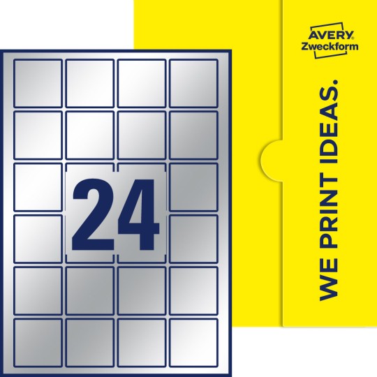 24 stk. etiketter pr. ark.