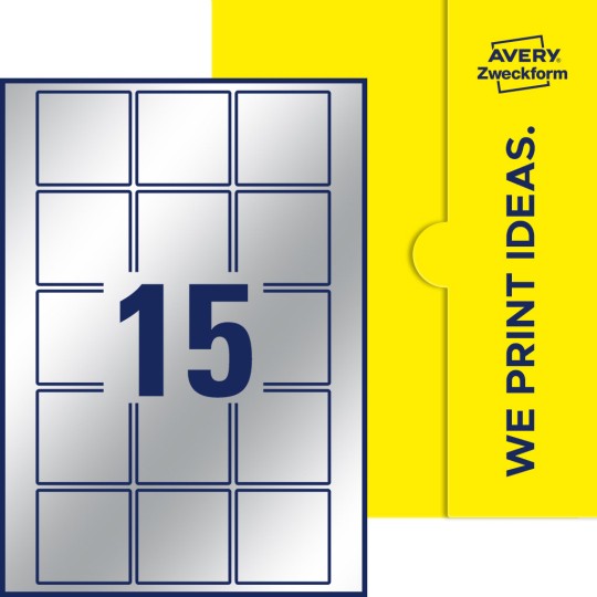 15 stk. etiketter pr. ark.