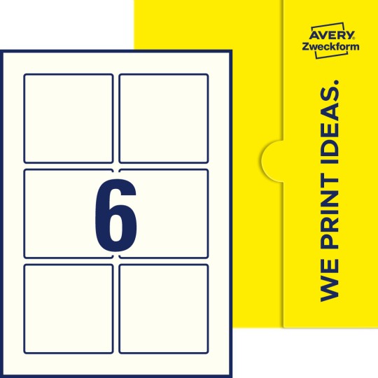 6 stk. etiketter pr. ark.