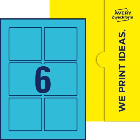6 stk. etiketter pr. ark.