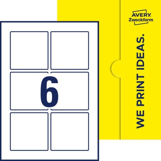 6 stk. etiketter pr. ark.