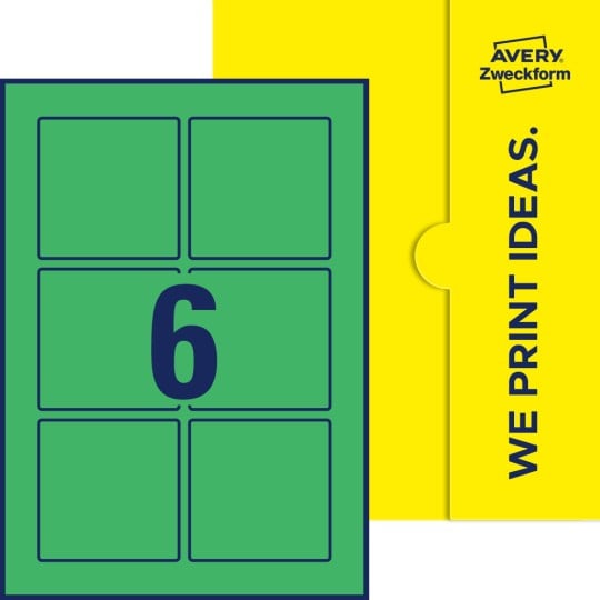 6 stk. etiketter pr. ark.