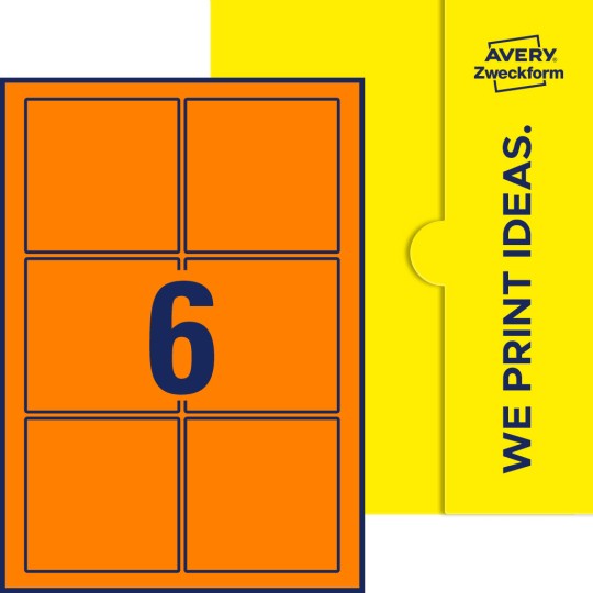 6 stk. etiketter pr. ark.