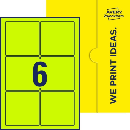 6 stk. etiketter pr. ark.