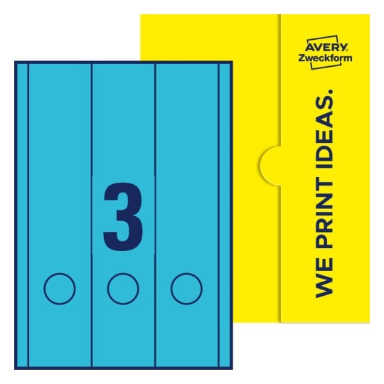 3 stk. etiketter pr. ark. - Firkantede etiketter, 61 x 297 mm