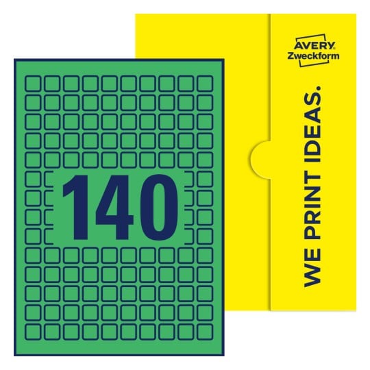 E-PPW-15x15-S - Kvadratiske etiketter, 15 x 15mm