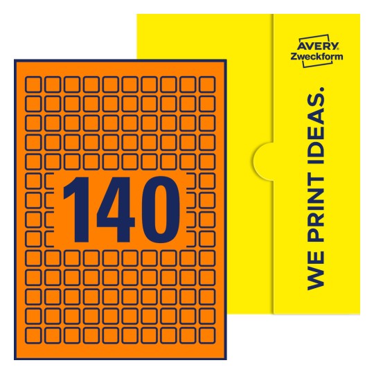 E-PPW-15x15-S - Kvadratiske etiketter, 15 x 15mm