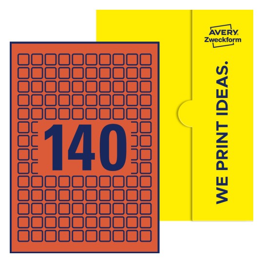 E-PPW-15x15-S - Kvadratiske etiketter, 15 x 15mm