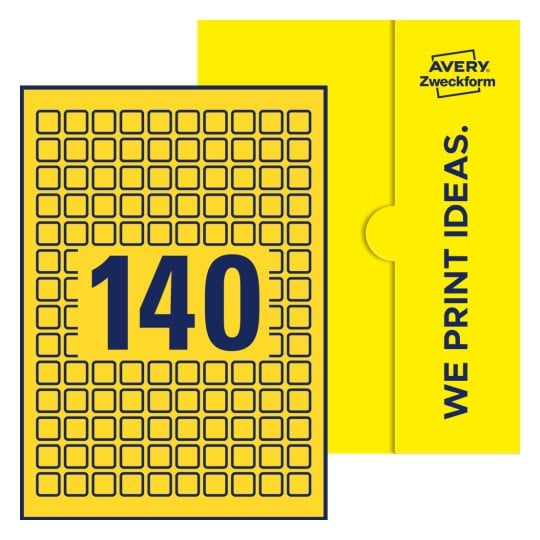 E-PPW-15x15-S - Kvadratiske etiketter, 15 x 15mm