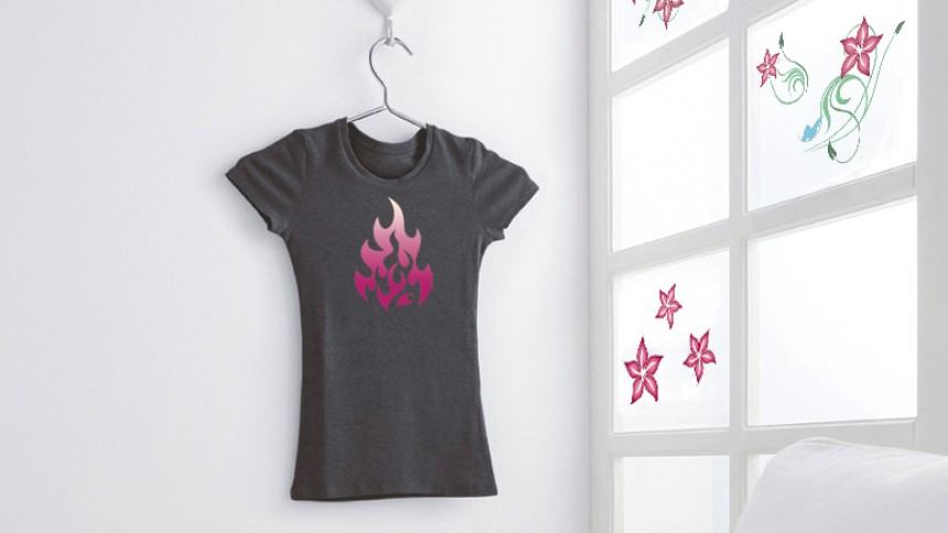 Avery t-shirt og glastransfer - Slip din indre designer løs
