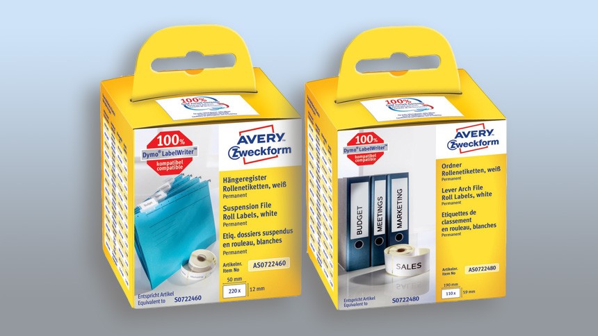 Avery Arkiverings- og organiseringsetiketter til etiketprintere