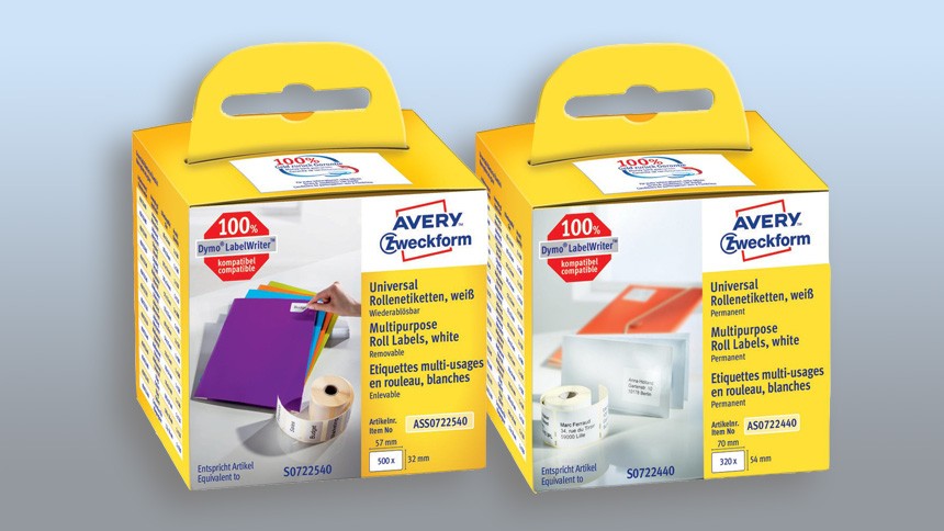 Avery Universaletiketter til etiketprinter