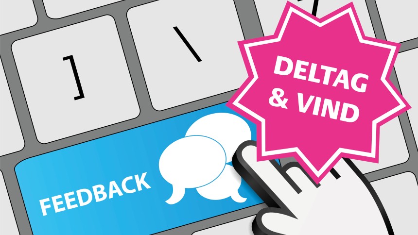 We need your feedback - deltag og vind