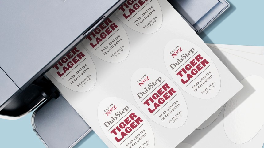 Link til print selv øletiketter
