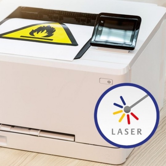Link til side med etiketter til laserprinter