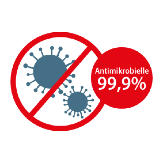 Ikon: Antimikrobielle etiketter 99,9%