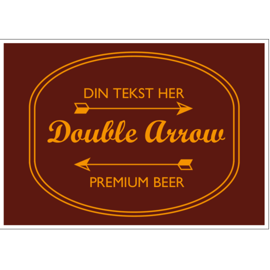 Avery design til øletiketter Double arrow Premium Beer