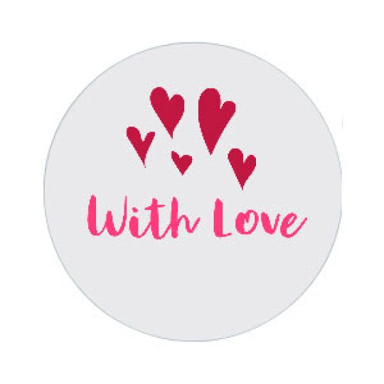 Avery Skabelon Valentine Rund With Love