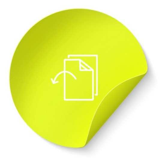 Avery etiketshop etiketter i neon gult papir