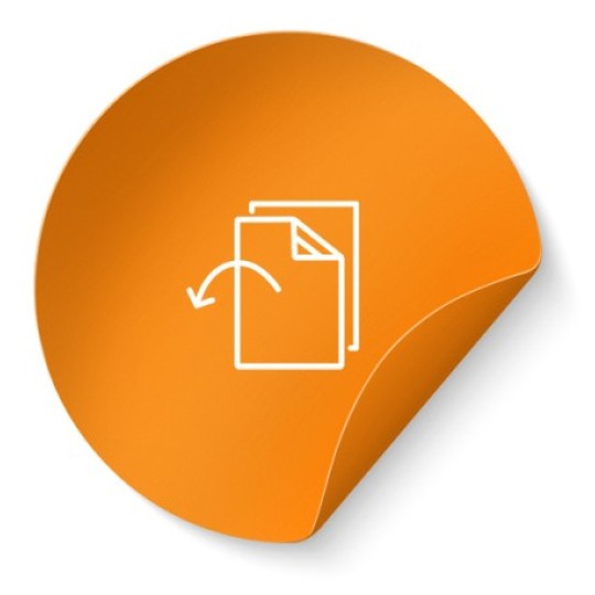 Avery etiketshop etiketter i neonorange papir