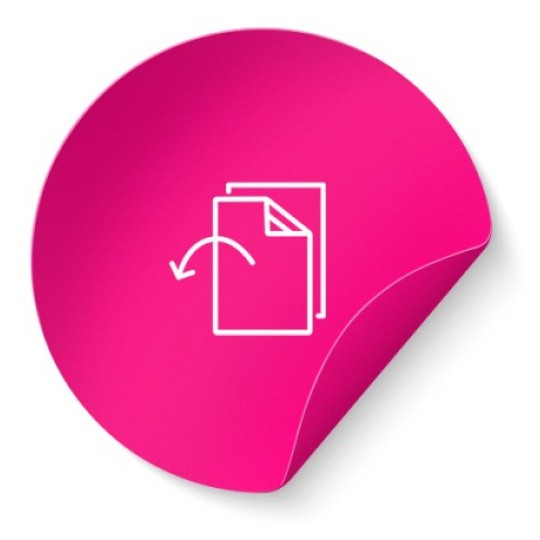 Avery etiketshop etiketter i neonpink papir