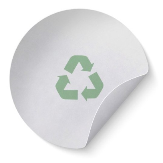 Illustration af materialet papir recycle hvid mat