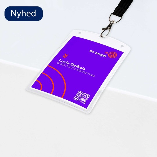 Nyhed: Navneskilte og navnekort med nøglesnor til events og messer