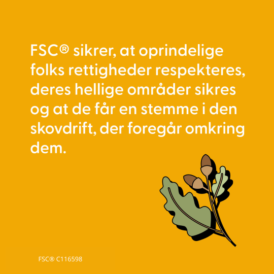Fact nr. 1: FSC® sikrer, at oprindelige folks rettigheder respekteres, deres hellige områder sikres og at de får en stemme i den skovdrift, der foregår omkring dem.