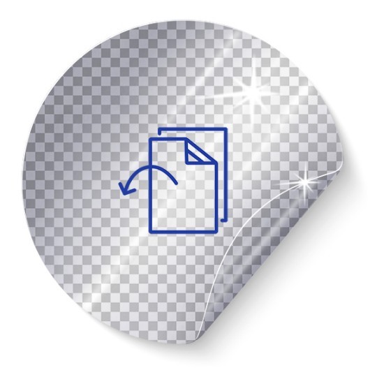 Link til Avery PrintService med aftagelig transparent folie