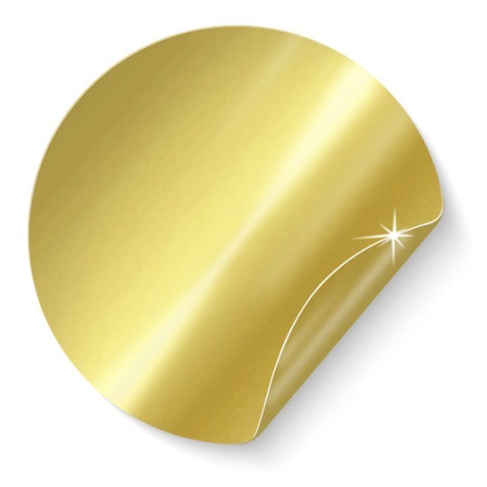 Link til Avery PrintService med guld papirsetiketter
