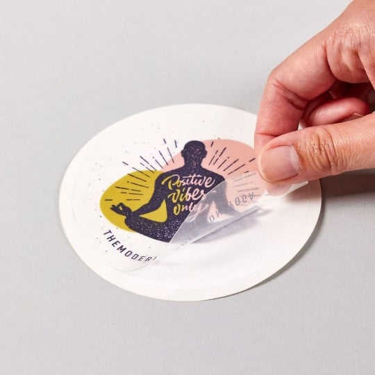 Link til PrintService konfigurator for transparente klistermærker med logo